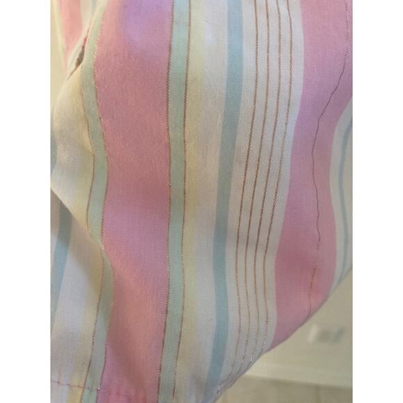Penelope Mack Pink Beach Stripe Girls' Sun Dress Ruffle Age 6 - Picture 9 of 11